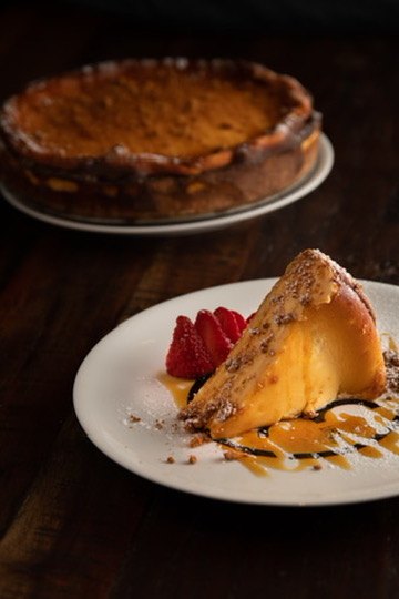 San Sebastián cheesecake at MEAT30