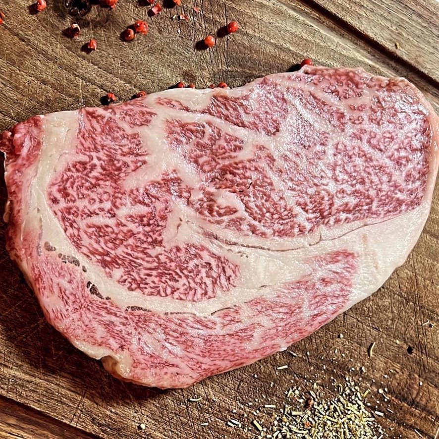 Marbled Wagyu beef at MEAT30 steakhouse, Brussels